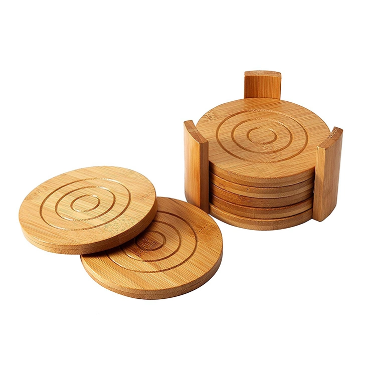 Handcraft Bamboo Coasters for Drinks Wood Coasters
